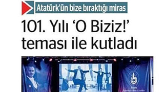 101. Yılı 'O Biziz!' Teması ile Kutladı